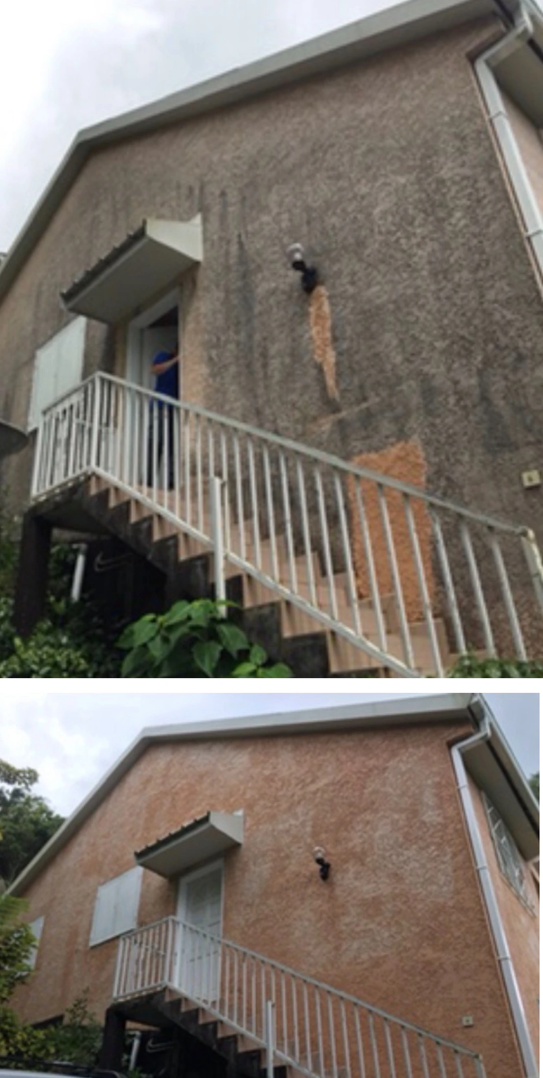 nettoyage façade réunion avant après