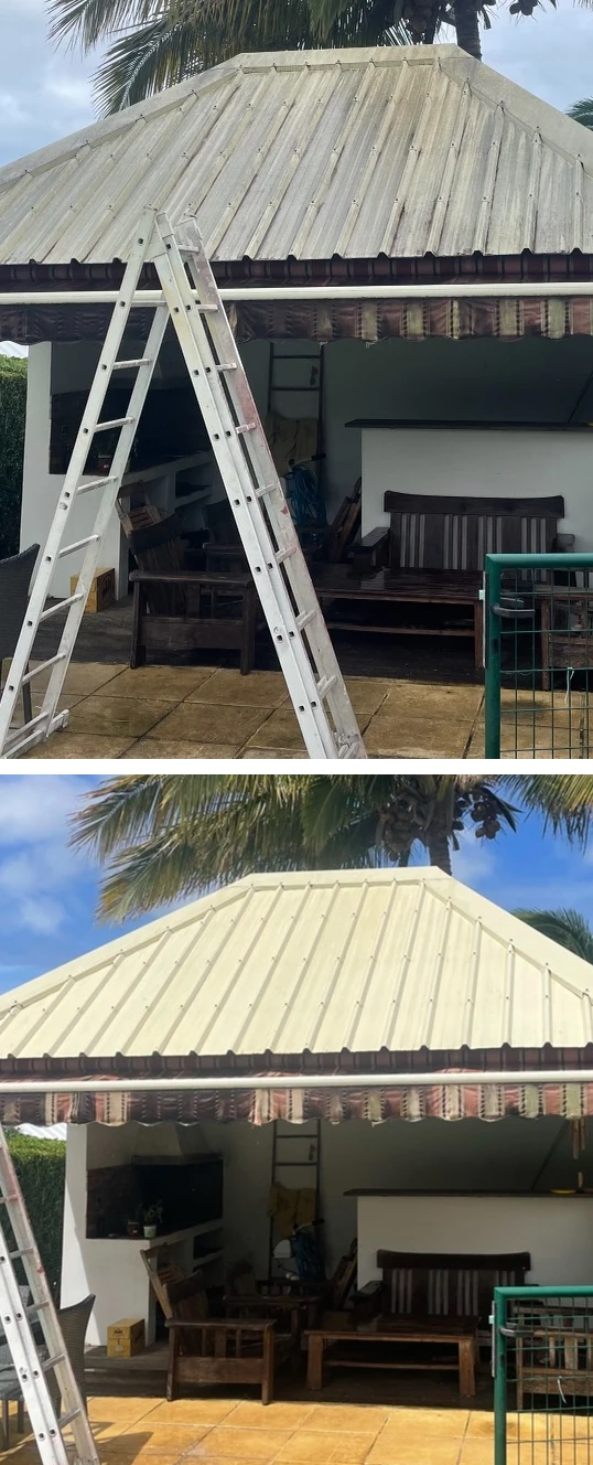 peinture de toiture réunion avant après 3