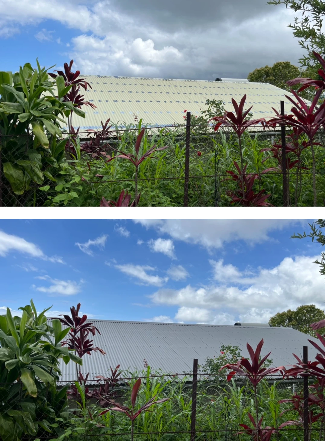 peinture de toiture réunion avant après 7
