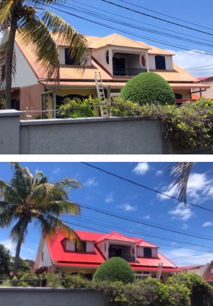 rénovation de toiture réunion avant après 3
